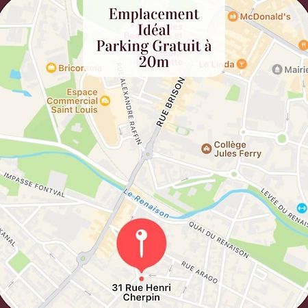 רואן Appartement 2 Pieces Rdc En Duplex Vue Cour Parking Gratuit A 20Metres מראה חיצוני תמונה